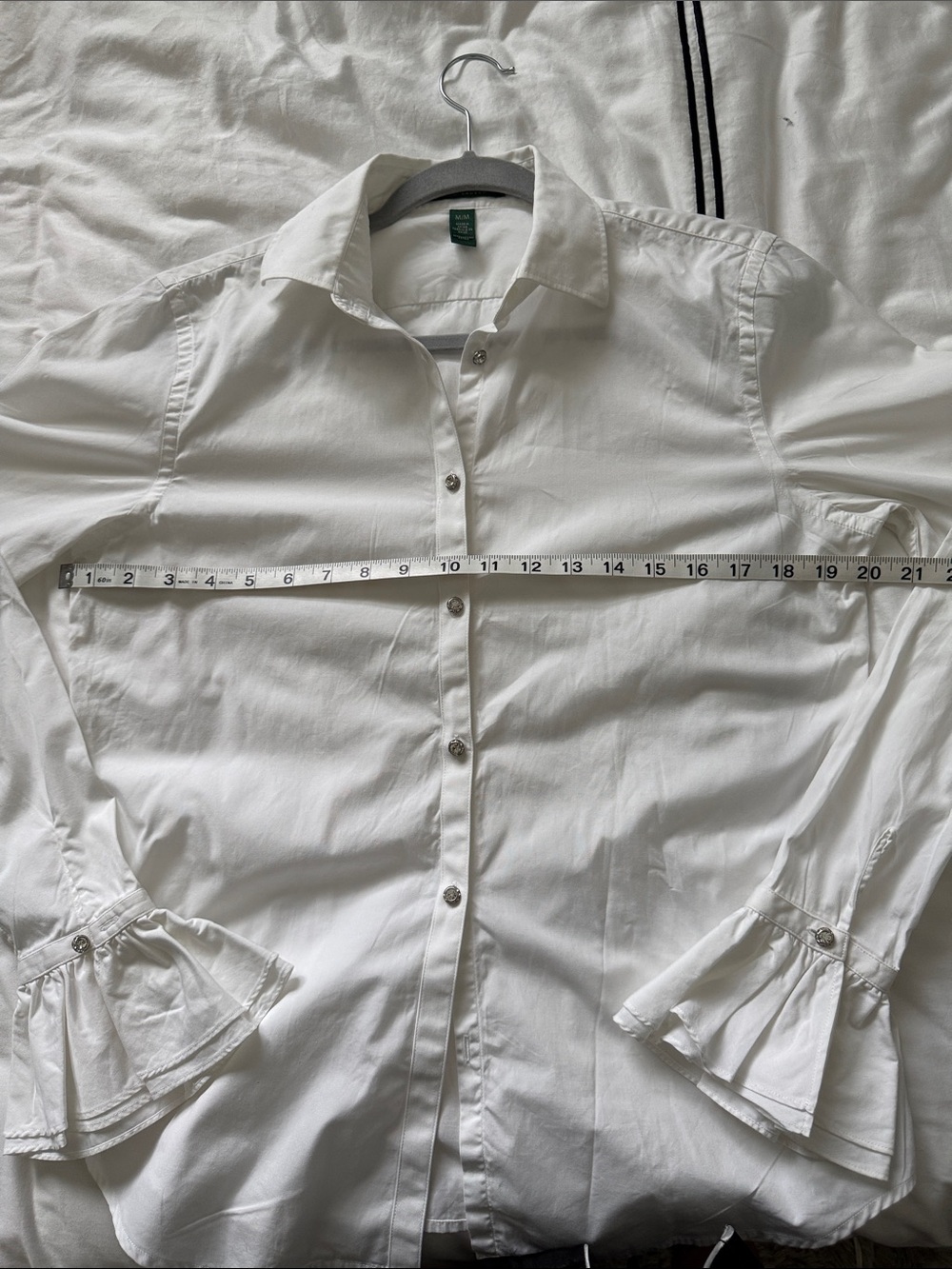 Ralph Lauren White Cotton Button-Down Shirt - Picture 4 of 7